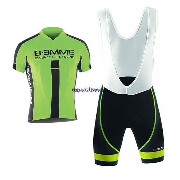 2017 Maillot Biemme Identity Tirantes Mangas Cortas negro y Verd